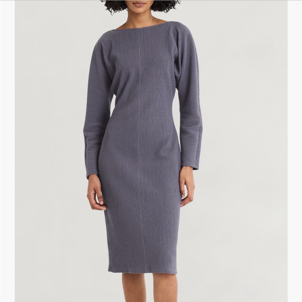 Luxely Long Sleeve Boat Neck Dress - Size XS